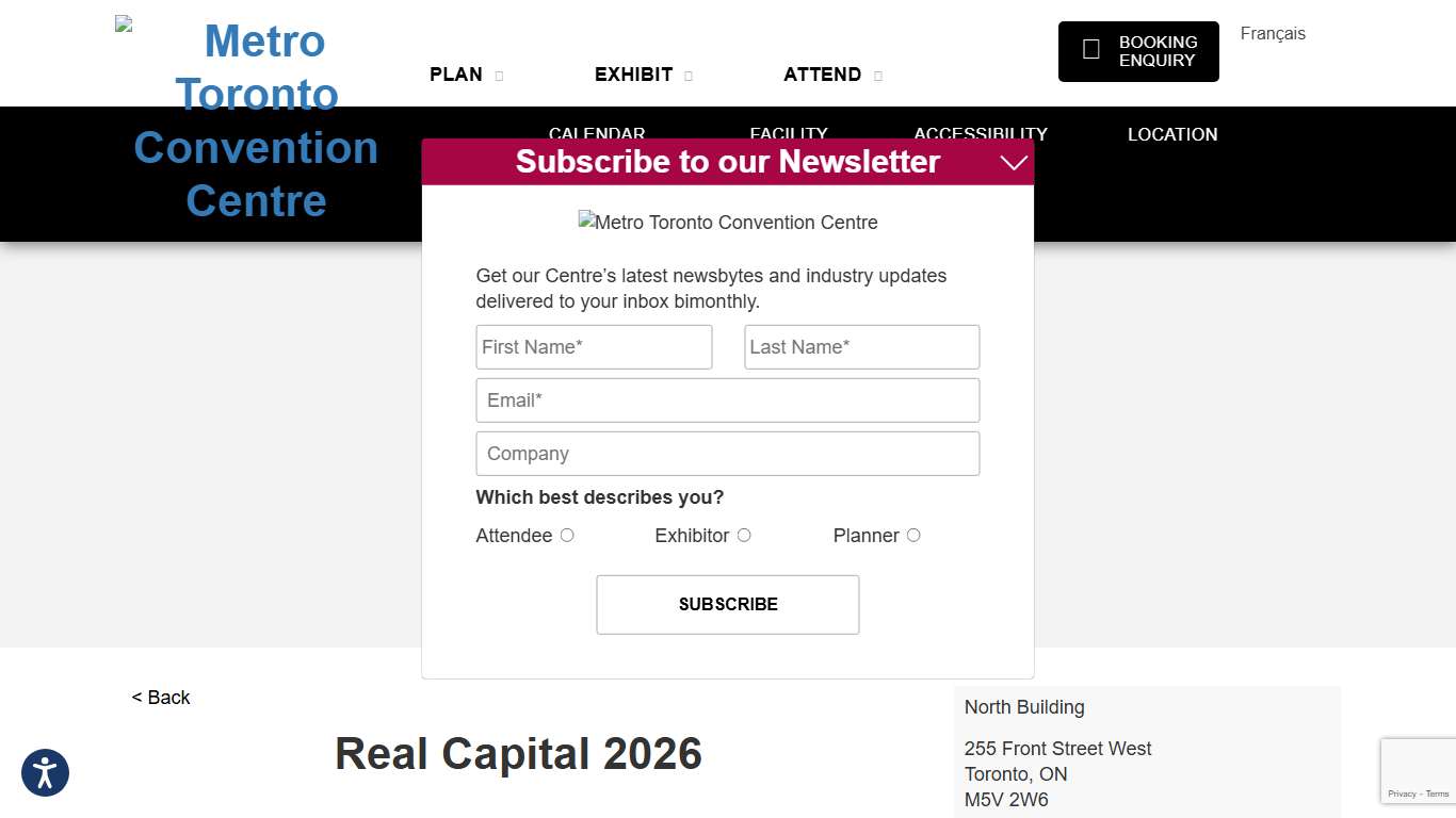 Real Capital 2026 - Metro Toronto Convention Centre