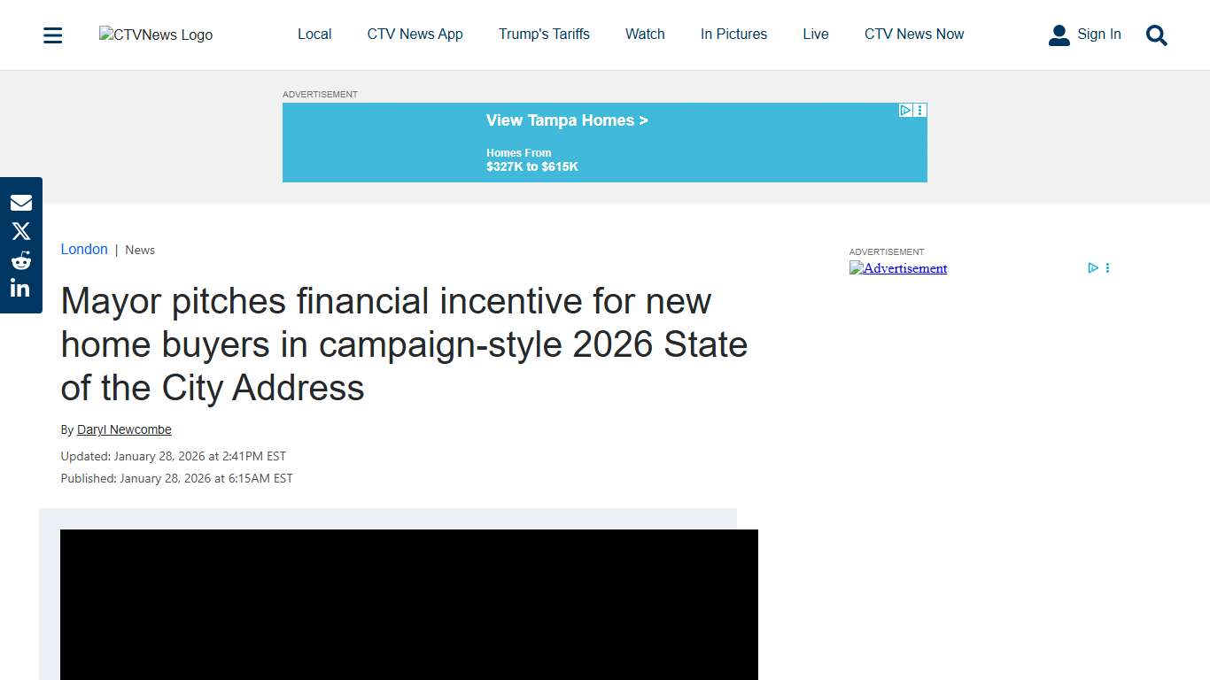 London Mayor Josh Morgan addresses business leaders in State of the City Address